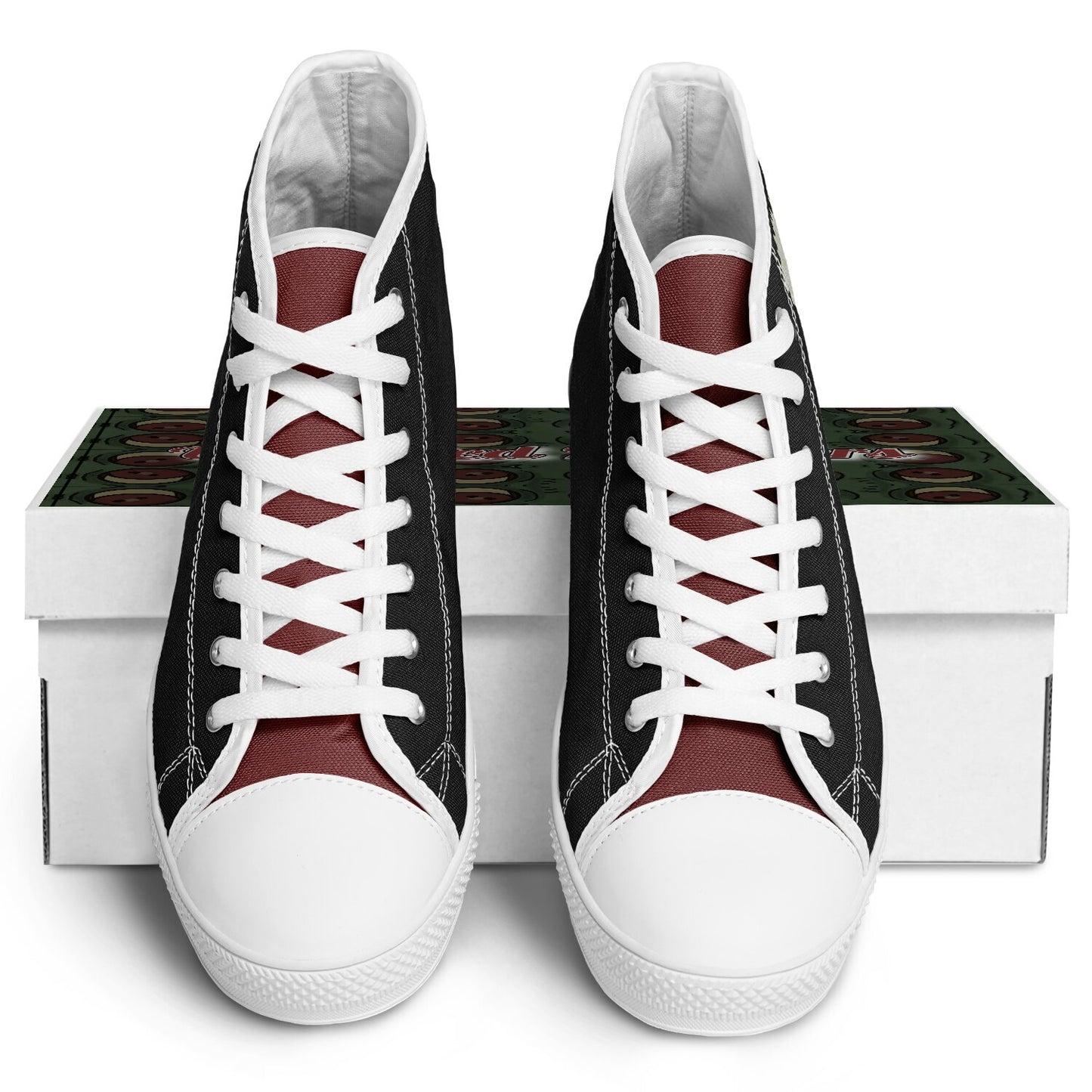 Bob - Black & White Monster High Tops