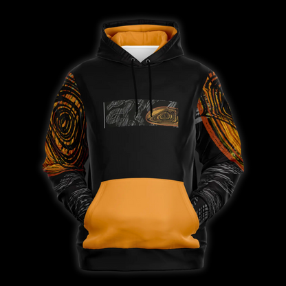 Incandescent Fashion Hoodie - Orange Pocket