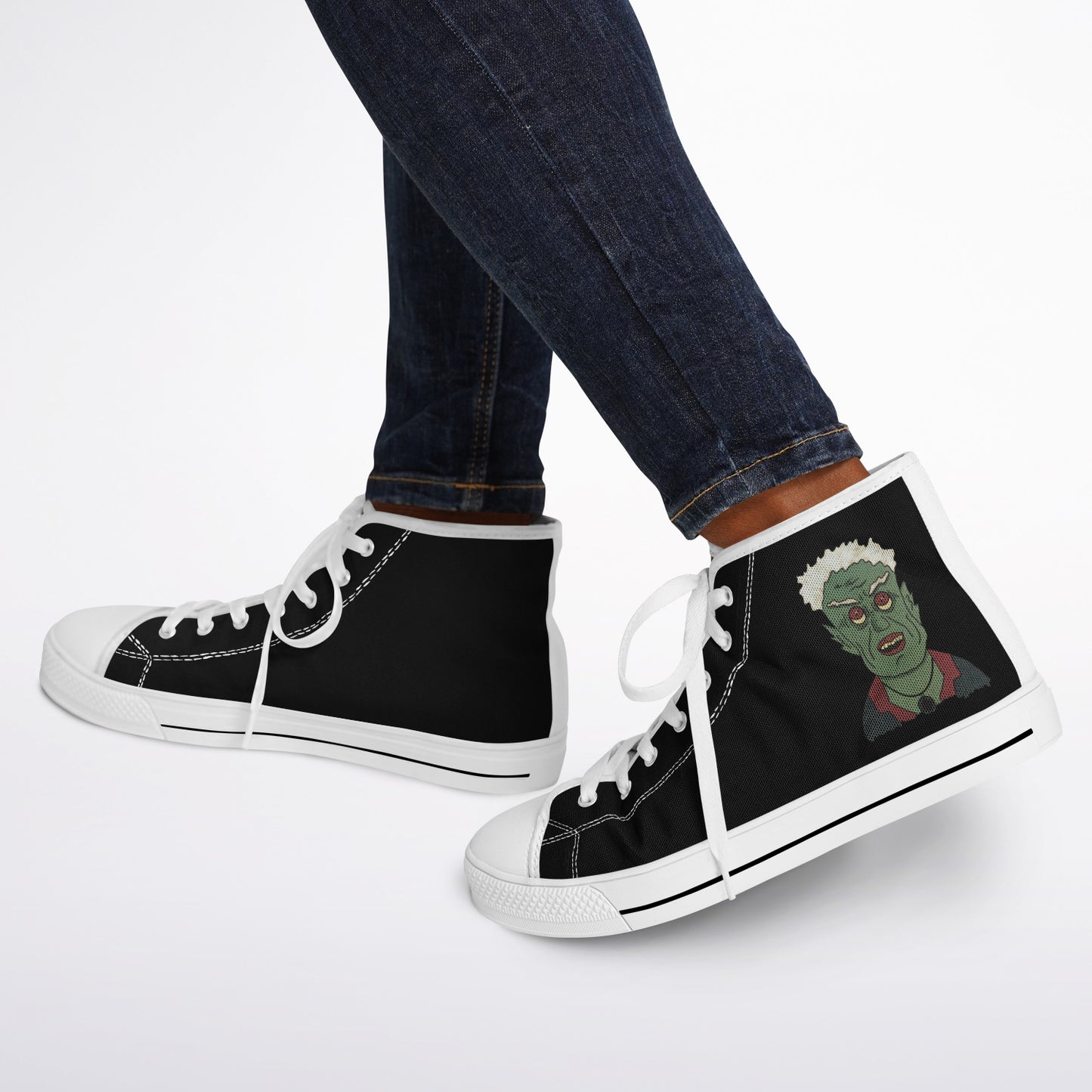 Bob - Black & White Monster High Tops